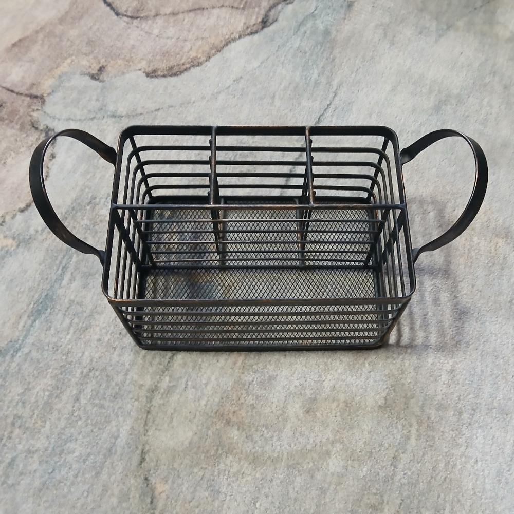 Black Metal Wire Basket